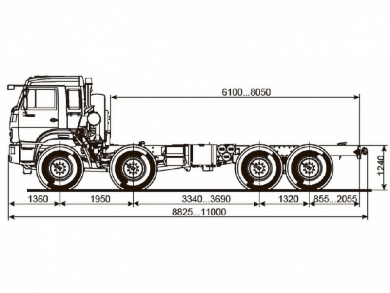 63501-4025-52 Шасси КамАЗ